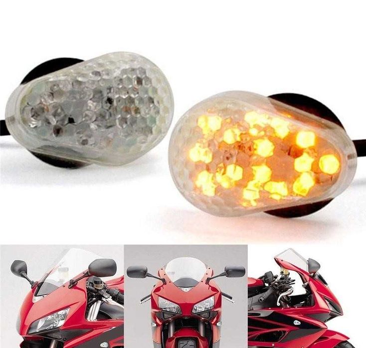 Semnalizari moto incorporate carena led CLEAR Honda YAMAHA Agricole
