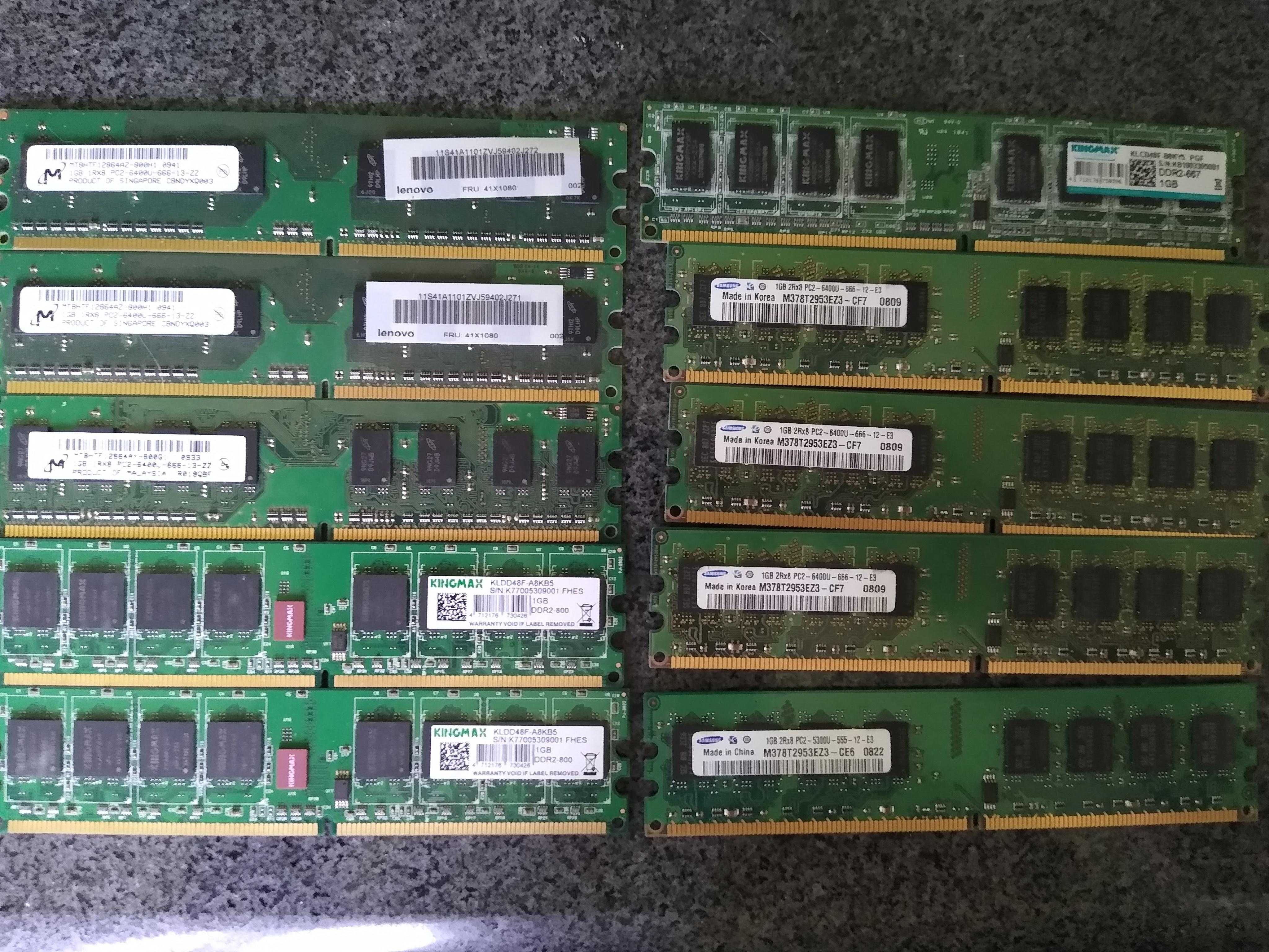 RAM DDR2 1GB 667MHz 800MHz