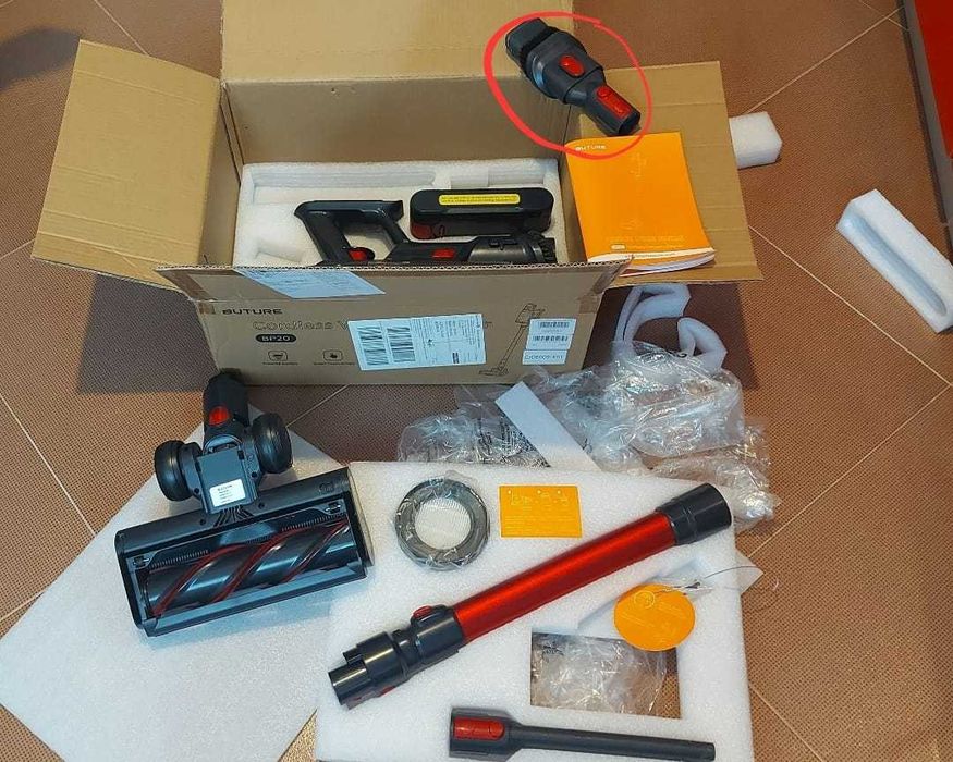 Aspirator vertical de mana Buture BP20, 600W - 50KPa - pana la 60 min