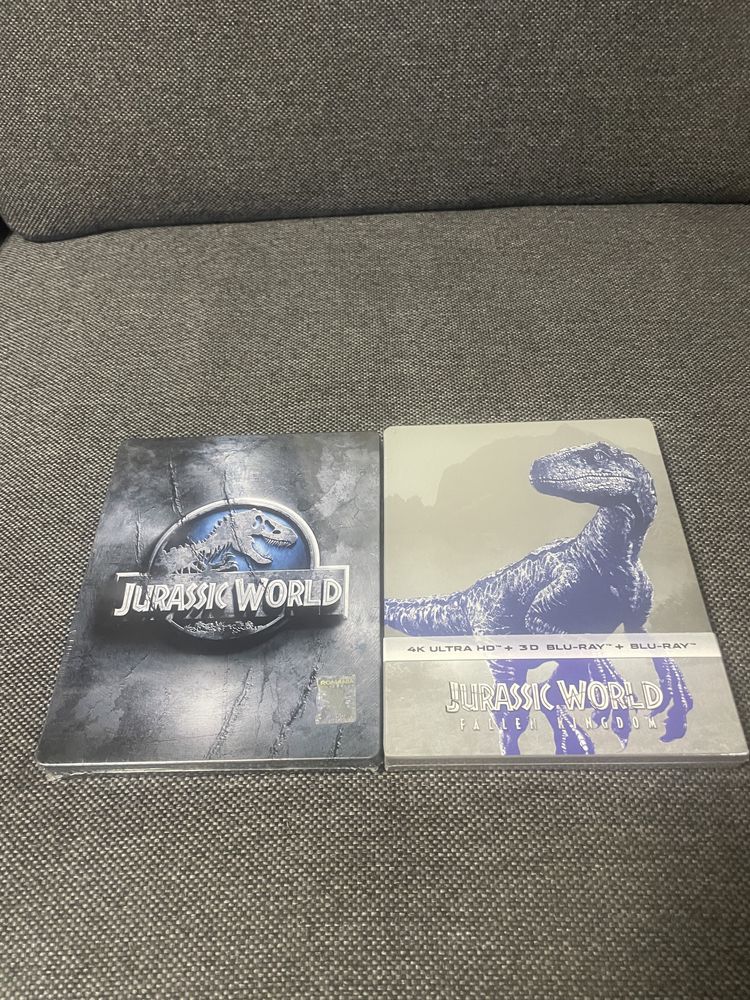 Vand blu ray Jurassic World 1-2 4K+3D+2D steelbook