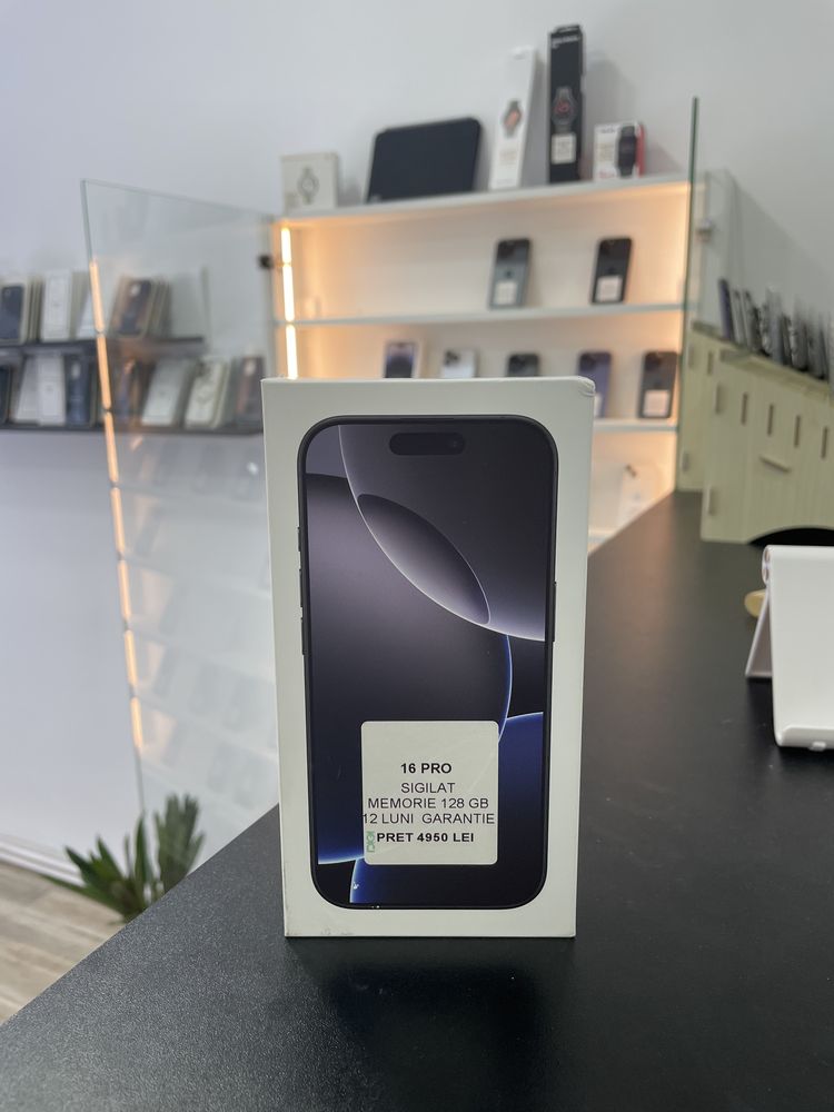 MAGAZIN: iPhone 16 Pro, sigilat , 128GB, GARANTIE