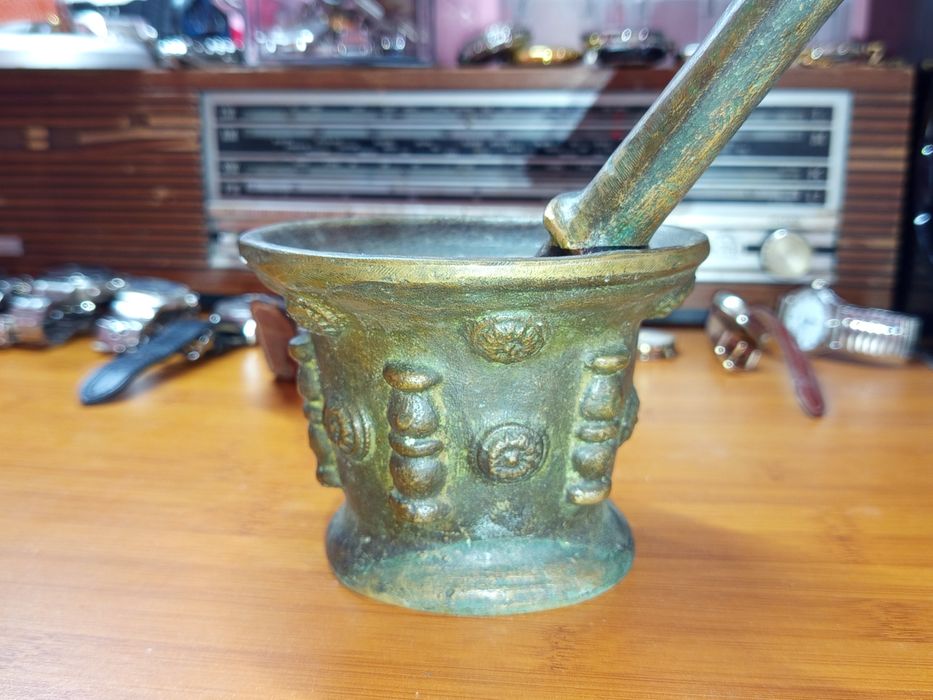 Mojar din bronz masiv, aproximativ sec XVII-XVIII
