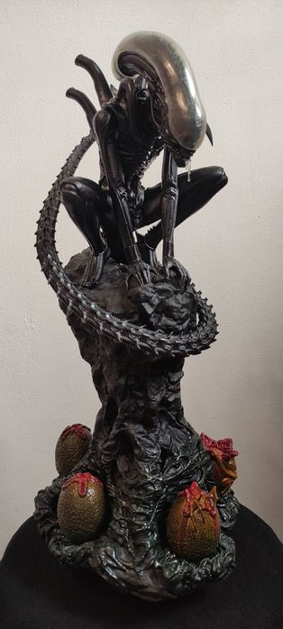 Коллекционная статуя Ксеноморф 47 см с диорамой | Ручная работа | 12K