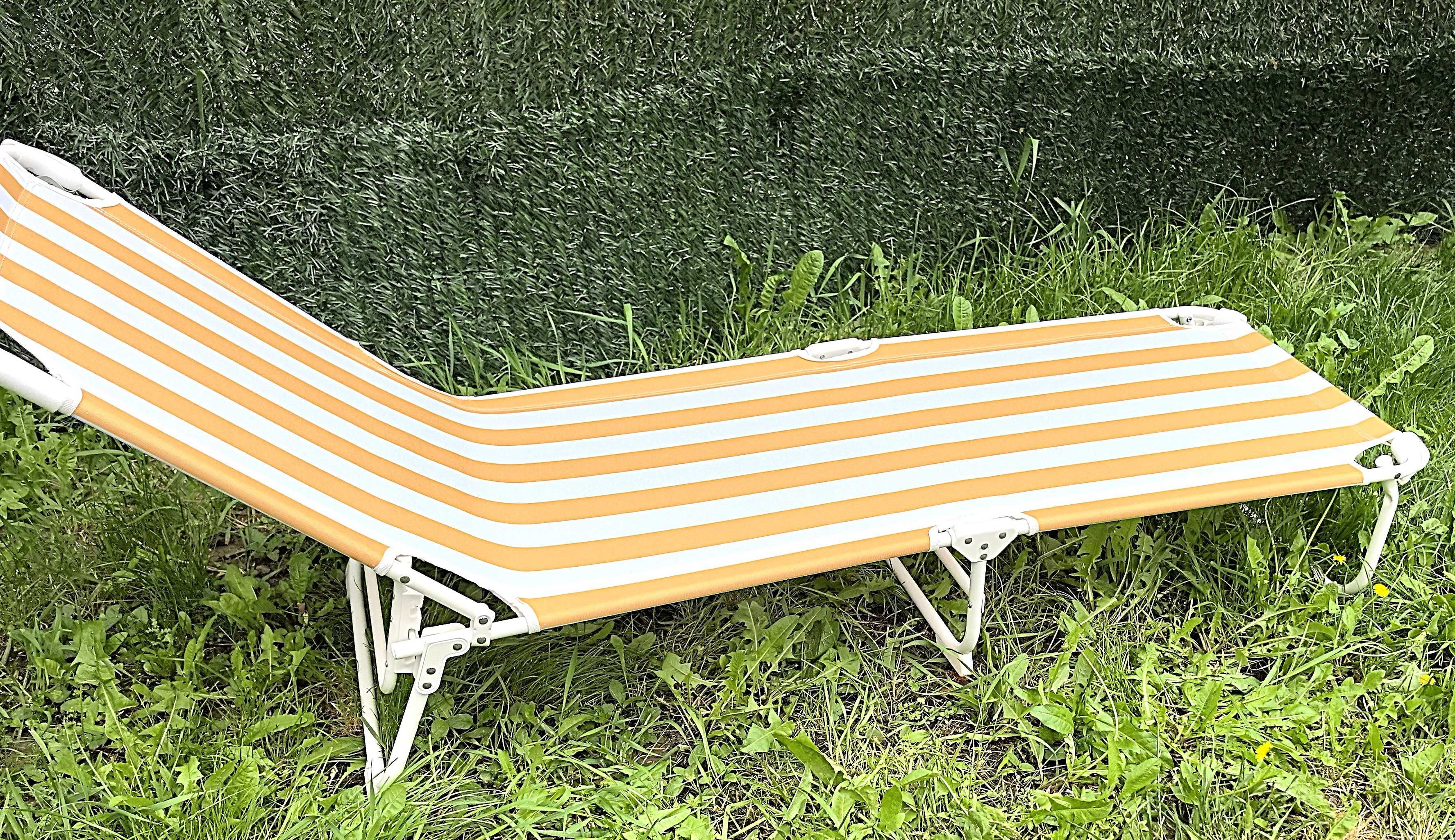 Sezlong Pliabil Gradina 185x60cm – Portocaliu
