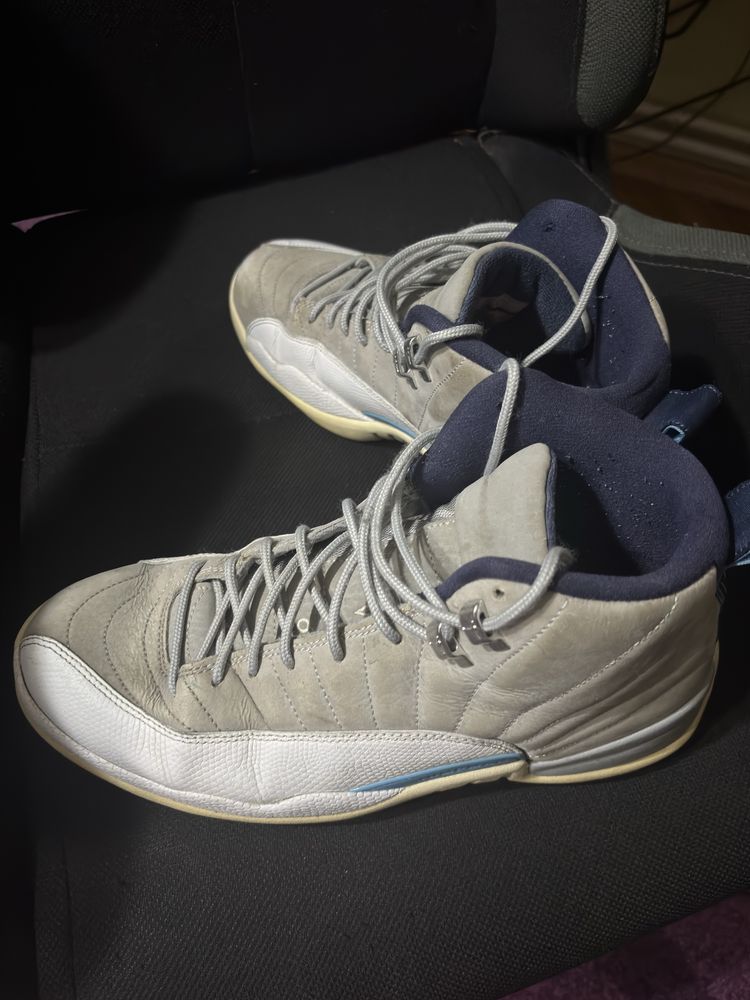 Jordan 12 Grey University Blue