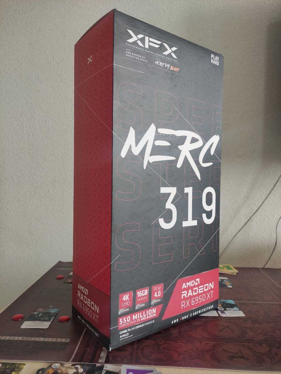 Новая видеокарта AMD XFX MERC319 RX 6950XT Black Gaming
