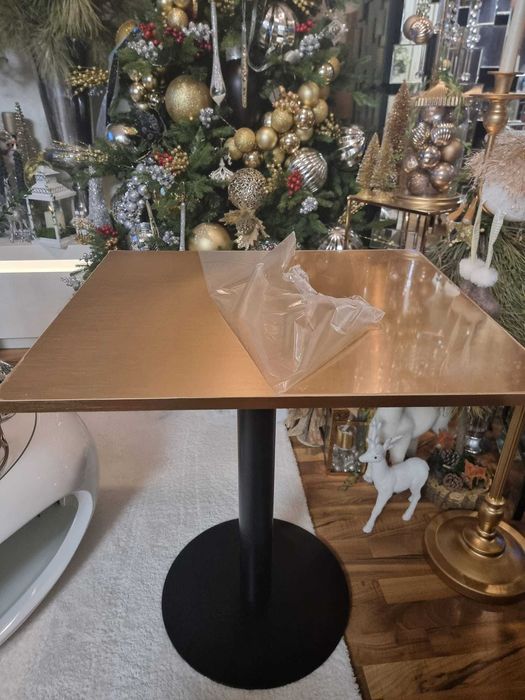 Blat Masa Gold INOX Restaurant,Bar ,Cafenea 45x45x72cm