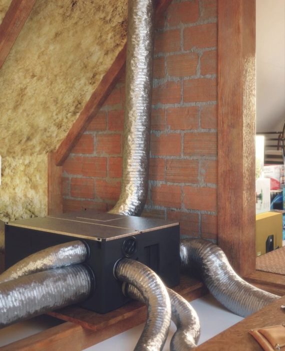 Sistem ventilație si recuperator căldură SAUTER 150mp dublu flux, nou
