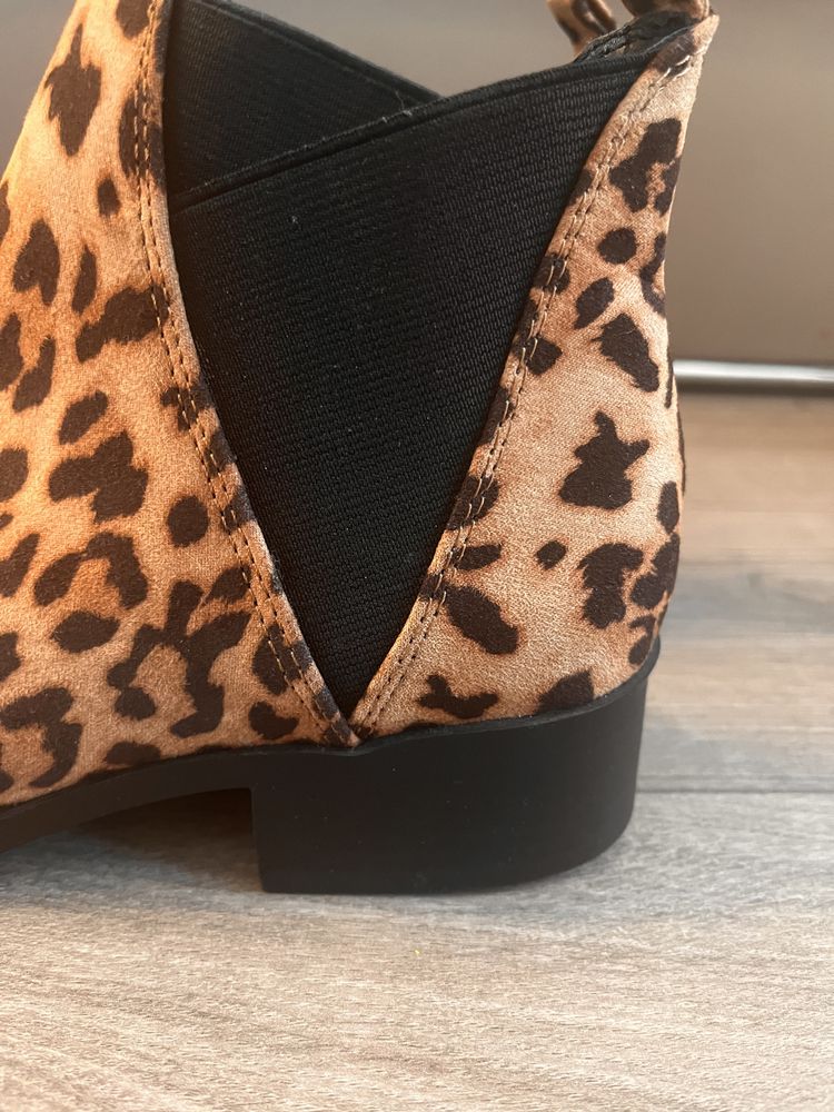 Botine scurte animal print