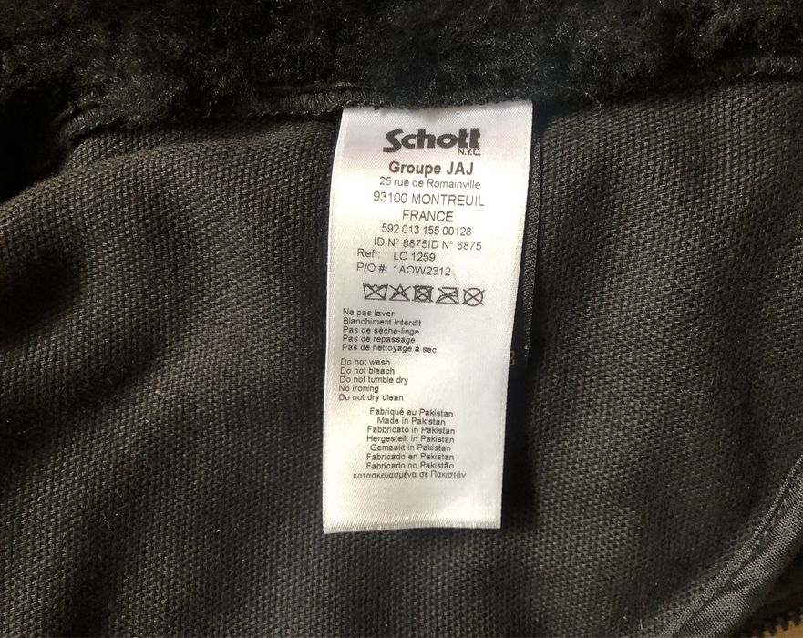 Schott NYC B-3 Bomber Jacket ОРИГИНАЛНО мъжко кожено яке - М