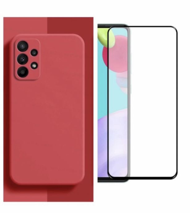 Samsung A53/A33/A34/A35/A36/A56 Husa Liquid Inter Fin+Folie Sticla 21D