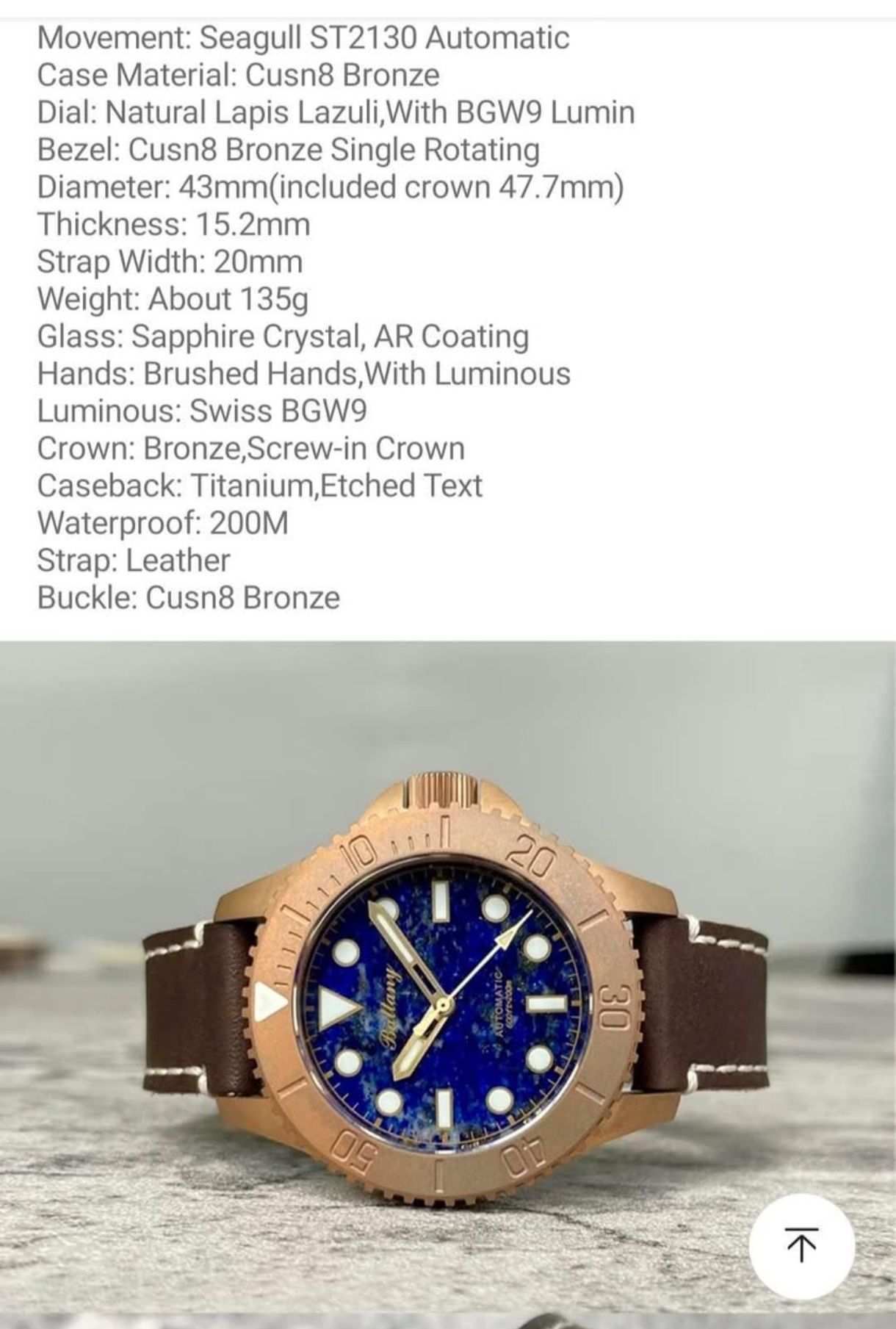 Baltany bronze diver special edition
