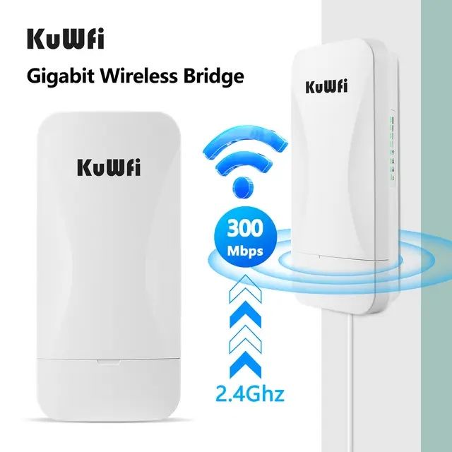 1-2KM 2.4G Point to Point wireless bridge Long Range 300Mbps Външна CP