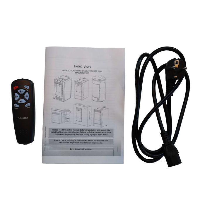 Semineu pe peleti cu aer cald Fiama Fuoco 8 kw, 80 mp