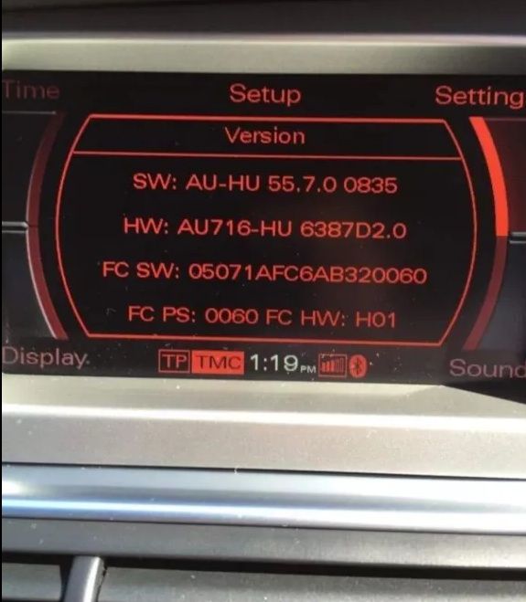 Software Update Audi MMI 2G 5570 -A4 A6 A8 Q7