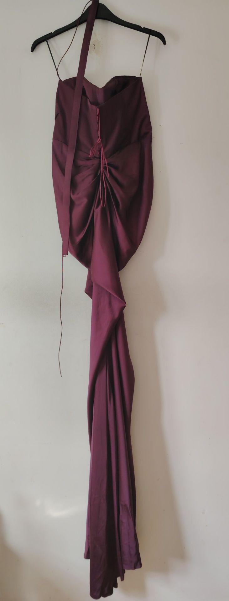 Rochie Ana Radu din satin MOV PRUNA