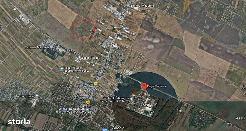 Magurele teren 500 mp strada Fermei Atomistilor DNCB