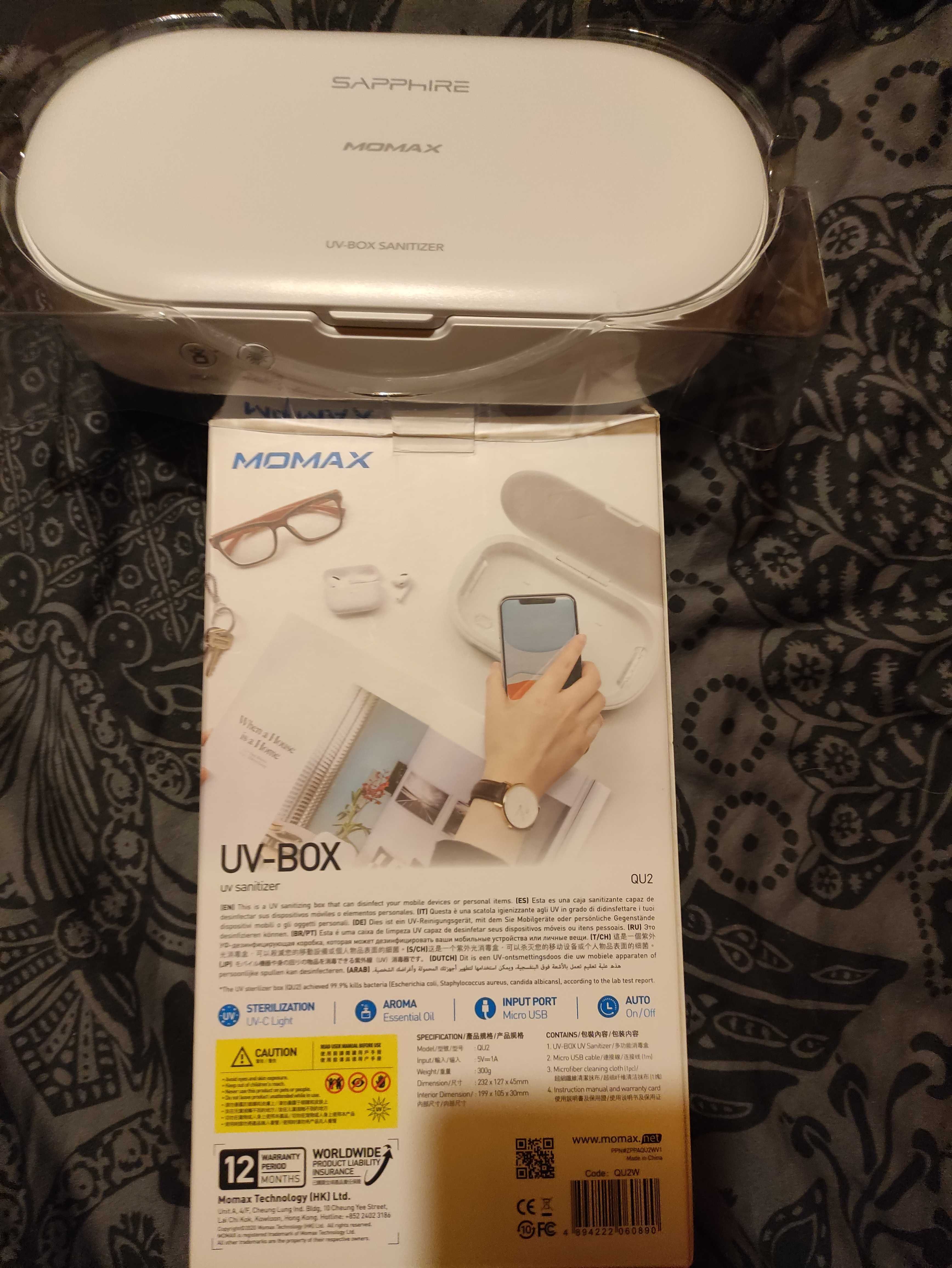 Momax Uv-box sanitizer [QU2] Устройство за почистване против микроби
