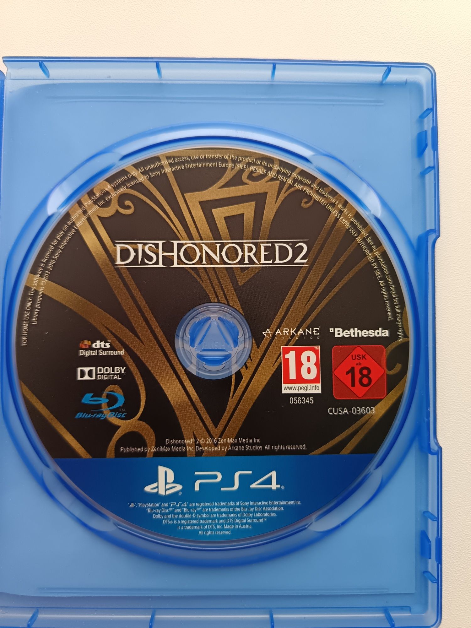 Игра DISHONORED 2 playstation 4