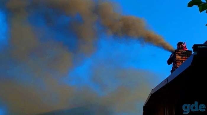 Чистка дымохода аппаратом