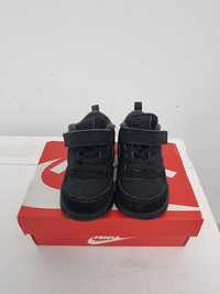 Adidasi copii Nike cu garnituri de piele Court Borough , Negru