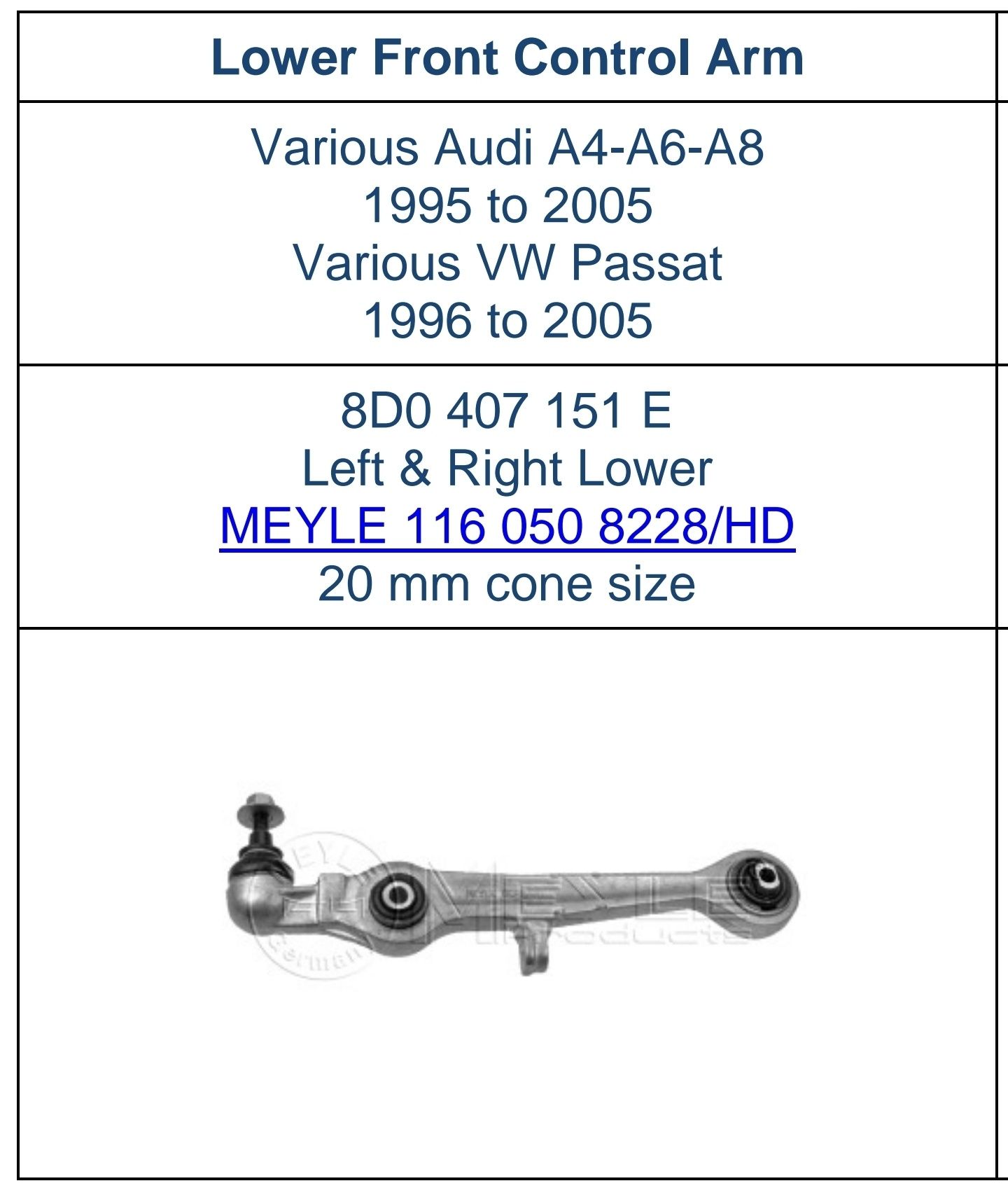 Носач за VW/Audi напречен двустранен