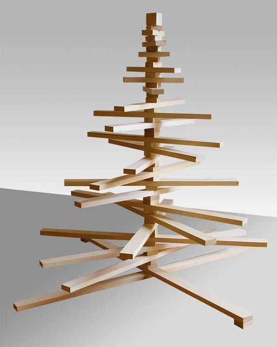 Дървена Коледна Елха Различни Размери и Модели