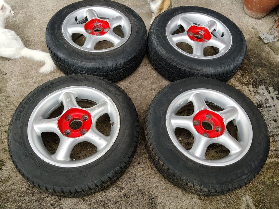 Зимни гуми с джанти 14 ки 4х100мм.- 440лв.