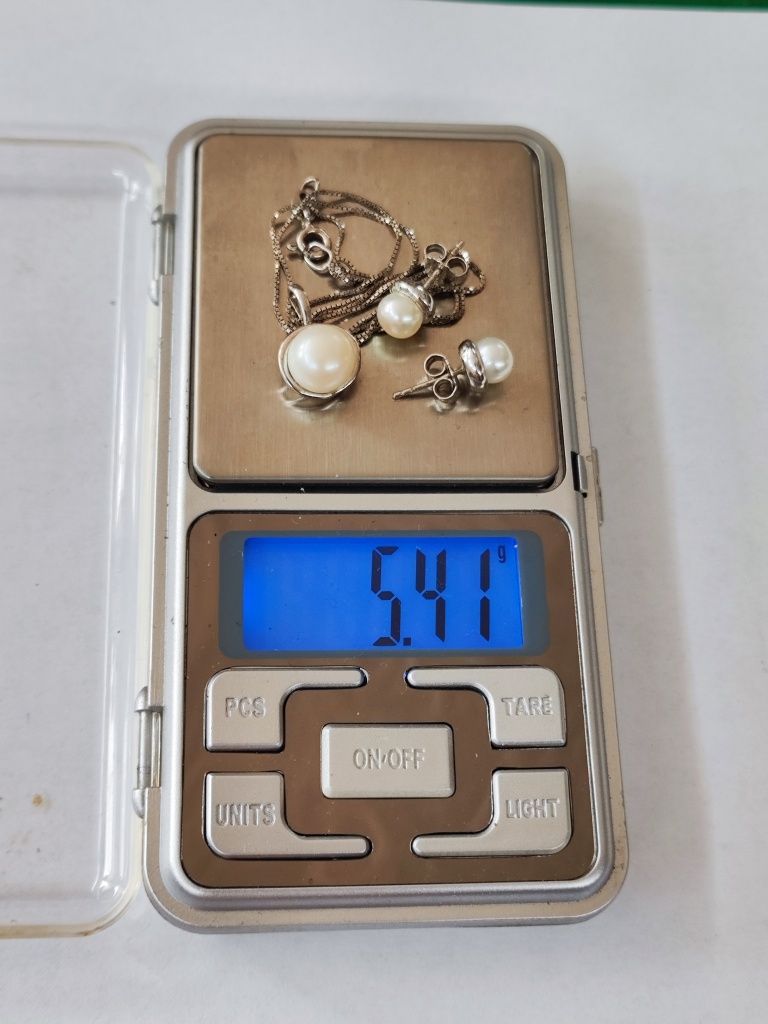 Сребърен комплект yuno pearls