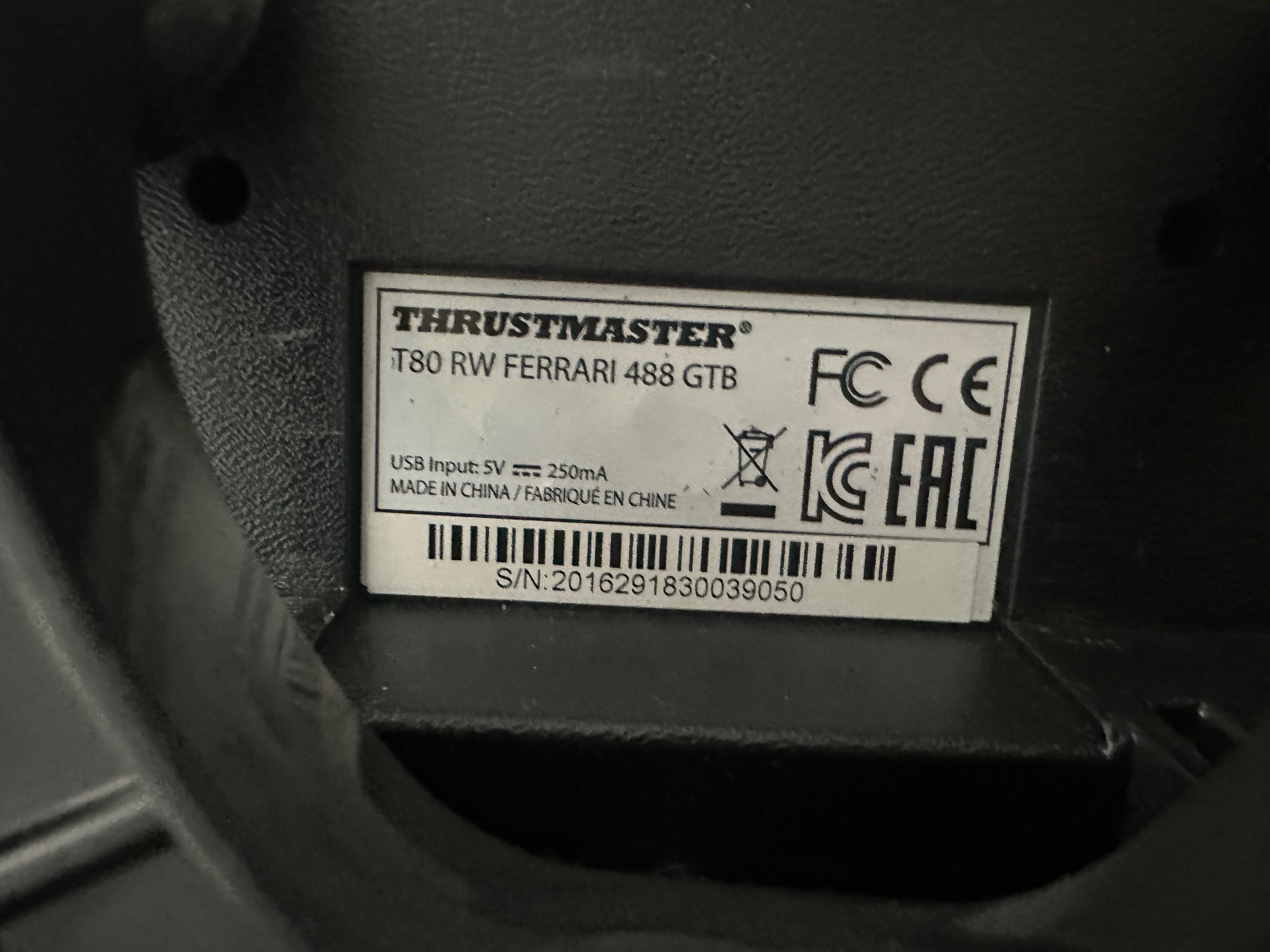 ThrustMaster T80 - Ferrari F488GTB - волан с педали