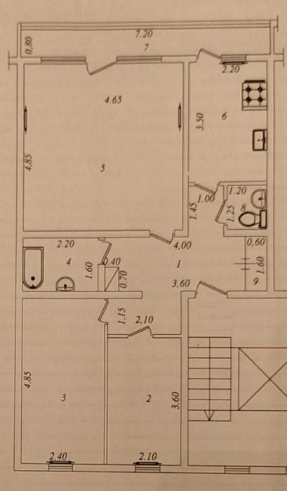 3-комнатная, ул. Афросиаб (метро Ойбек)..