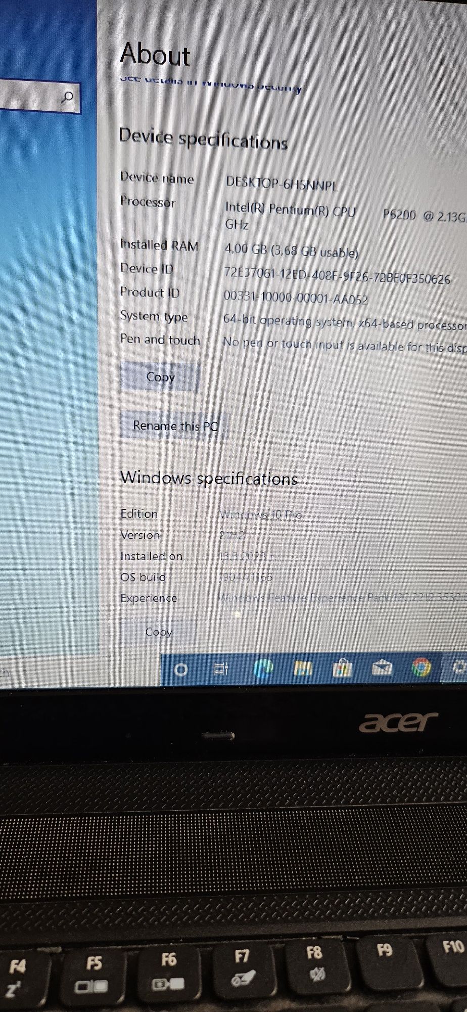 ACER Aspire 5742 ZG - SSD 512gb