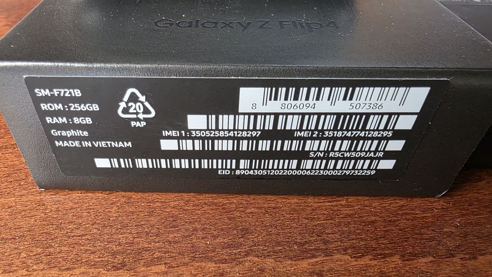 Samsung Galaxy Z Flip 4, 8RAM/256GB