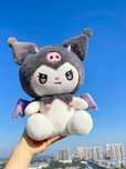 Jucarie de plus Kuromi 50cm, seria Hello Kitty Sanrio, Colectie NOUA