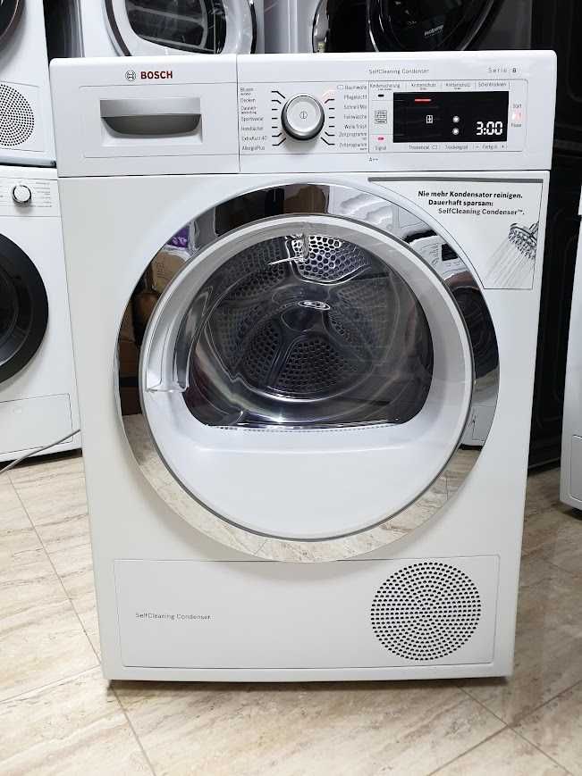 9Kg - Сушилня Bosch Serie 8 с Термопомпа 12м Гаранция Бош