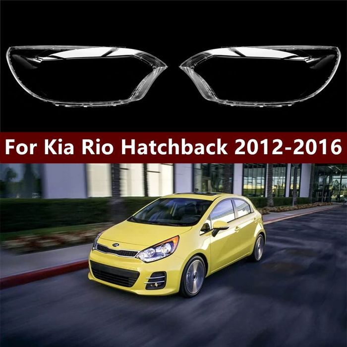 Стекла фар  Kia RIO hatchback 12-16г.