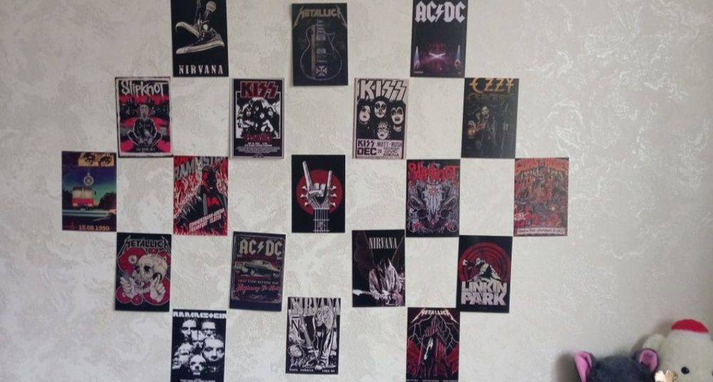 Мини рок постеры