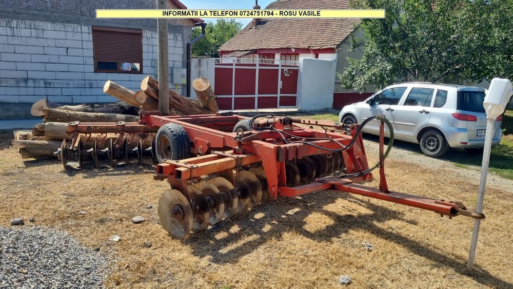 Vand Disc greu in V pe doua roti ,latimea de lucru 4m