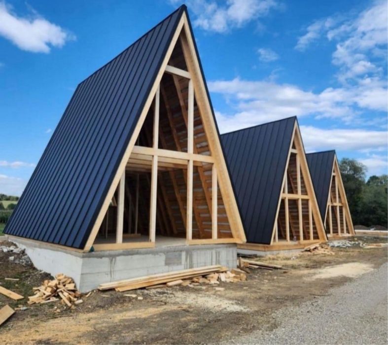 Cabane stil-afrem si căsuțe la gata