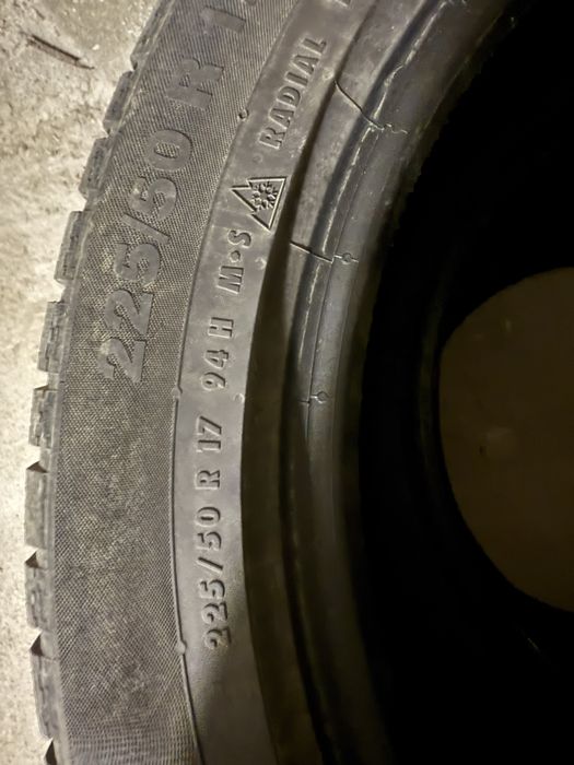 Зимни гуми Continental 225/50 R17 – 3 броя