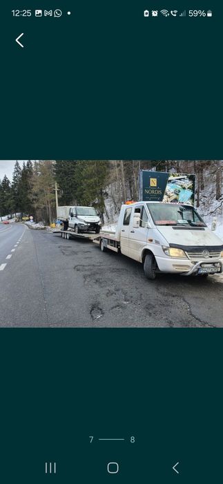 Tractari auto non stop 7locuri rescue4x4macara ridicari paleți sinaia