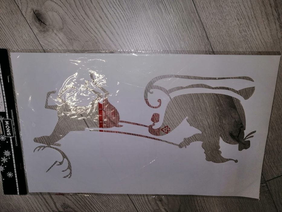 Sablon zapada artificiala, pt geam