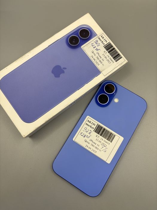 Айфон 16, 128Gb в расцветке синий