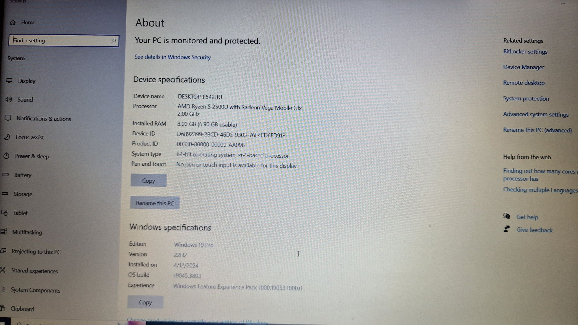 Laptop Dell Inspiron 15 3000 Ryzen 5