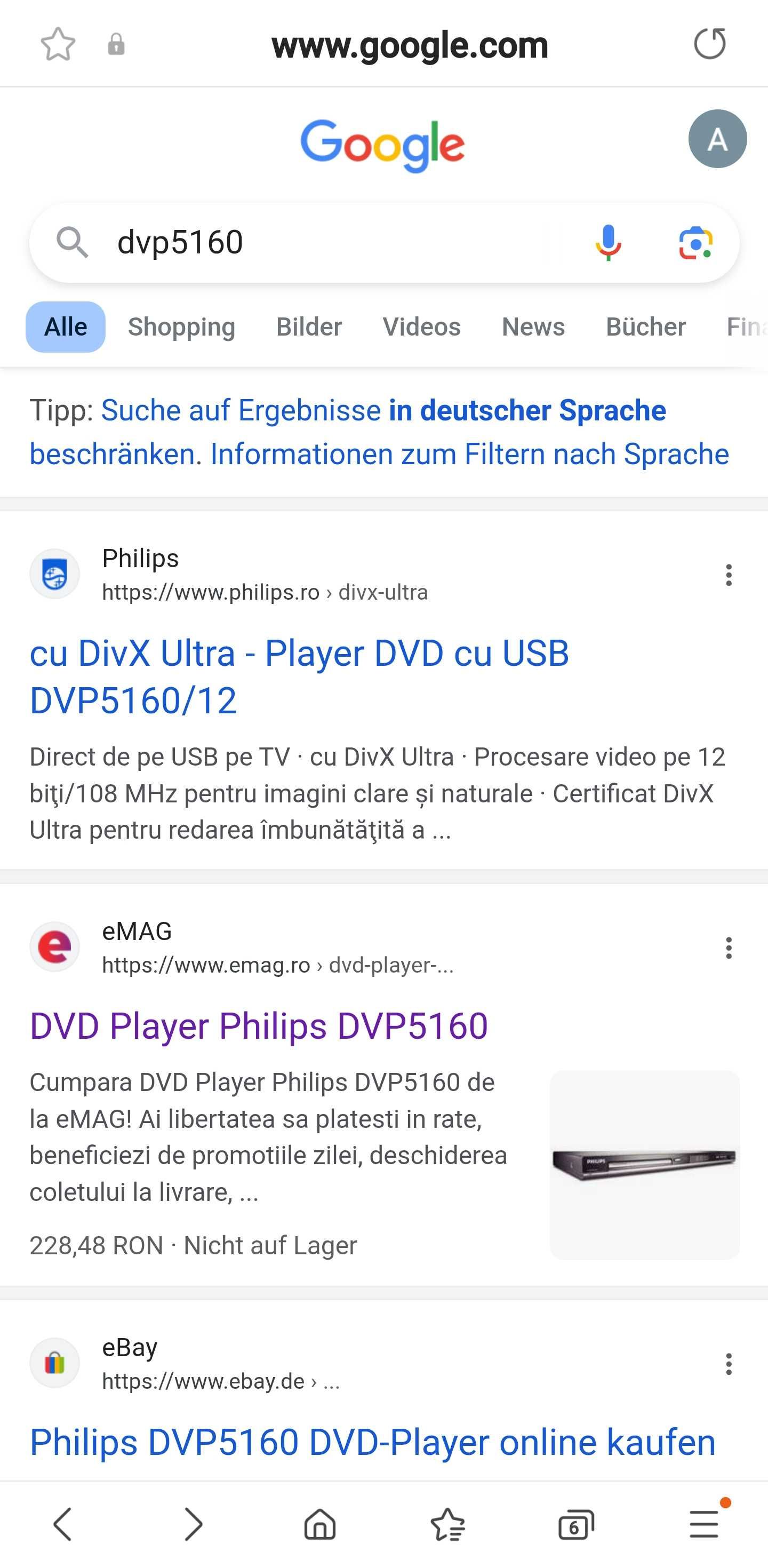 Dvd player Philipps 5160 cu USB