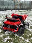 Masinuta electrica copii  Basculanta 4x4, Rosu