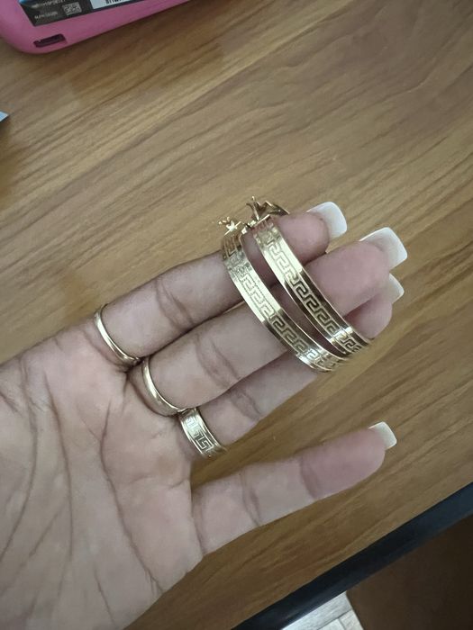 Vand cercei de aur 14k