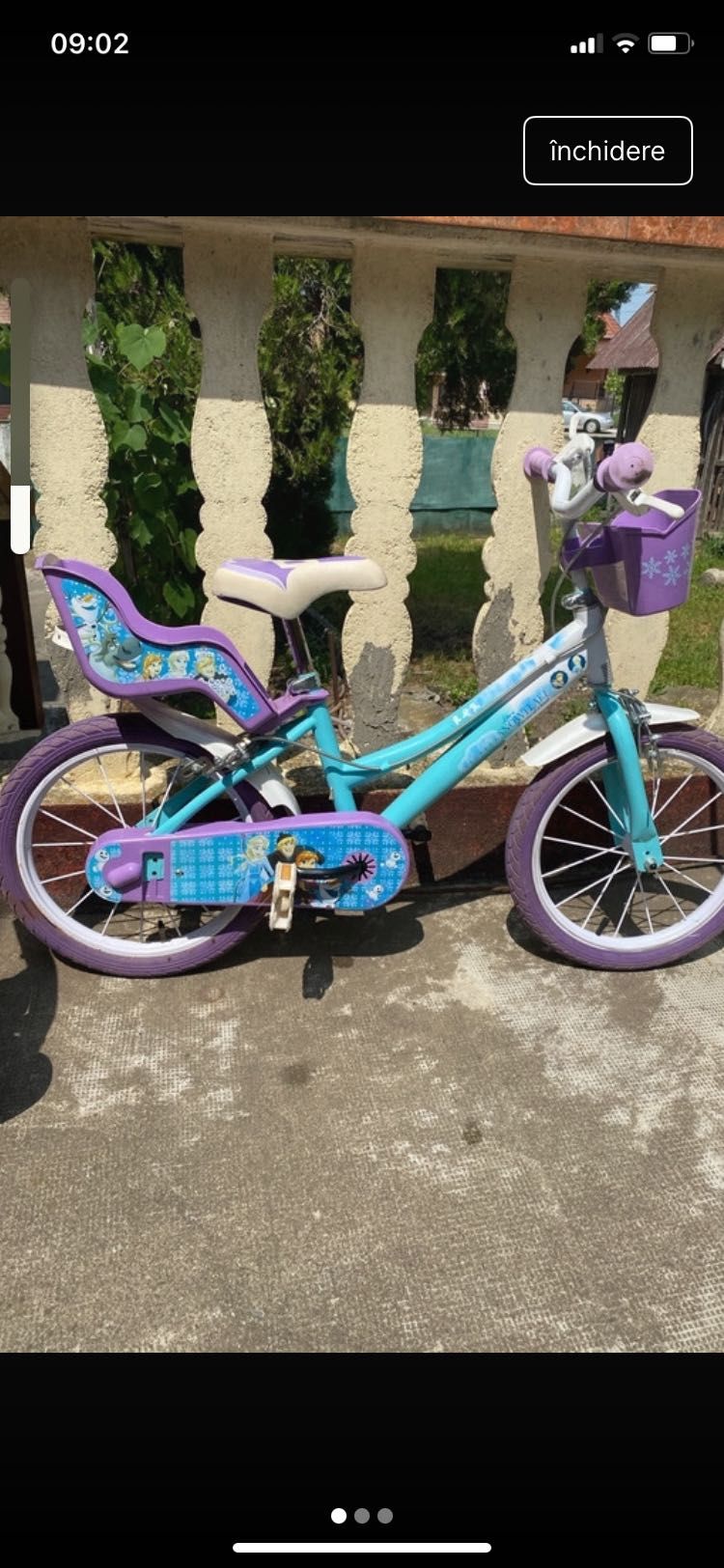 Bicicletă copii ideală pentru fetițe!