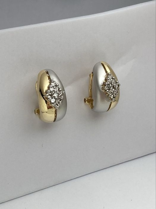 Cercei aur cu diamante 0.28ct