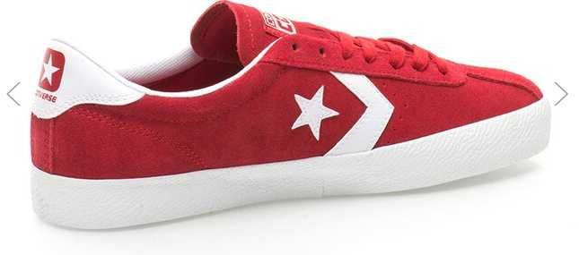 Pantofi sport rosii de piele intoarsa Converse marimea 41
